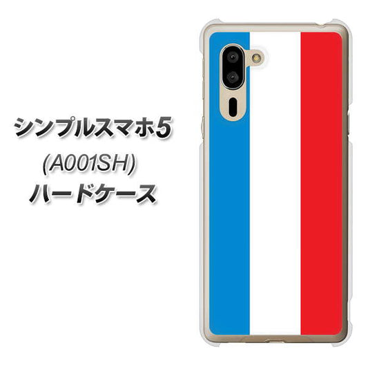 SoftBank シンプルスマホ5 A001SH 高画質仕上げ 背面印刷 ハードケース【673 フランス】