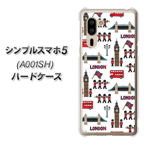 SoftBank シンプルスマホ5 A001SH 高画質仕上げ 背面印刷 ハードケース【EK811 ロンドンの街】