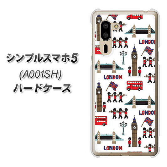 SoftBank シンプルスマホ5 A001SH 高画質仕上げ 背面印刷 ハードケース【EK811 ロンドンの街】