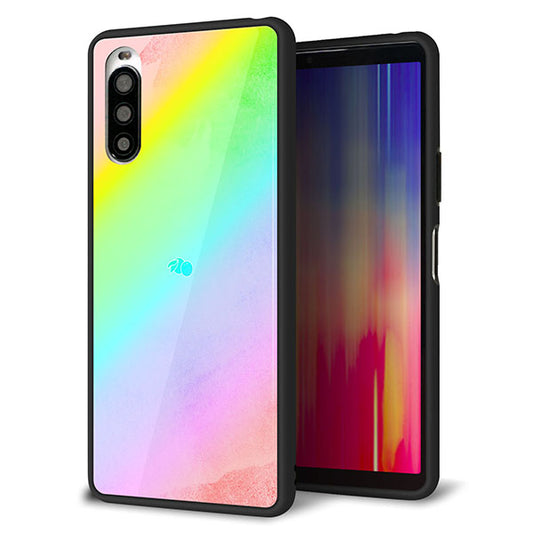Y!mobile エクスペリア10 II A001SO 強化ガラス&TPUスマホケース ガラプリ【YJ287 デザイン】