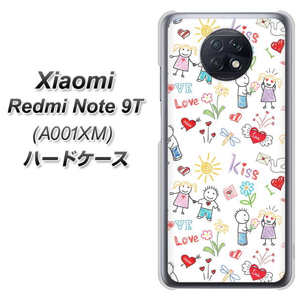 SoftBank Xiaomi(シャオミ)Redmi Note 9T A001XM 高画質仕上げ 背面印刷 ハードケース【710 カップル】