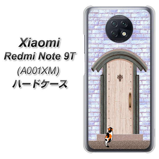 SoftBank Xiaomi（シャオミ）Redmi Note 9T A001XM 高画質仕上げ 背面印刷 ハードケース【YA952 石ドア02 素材クリア】