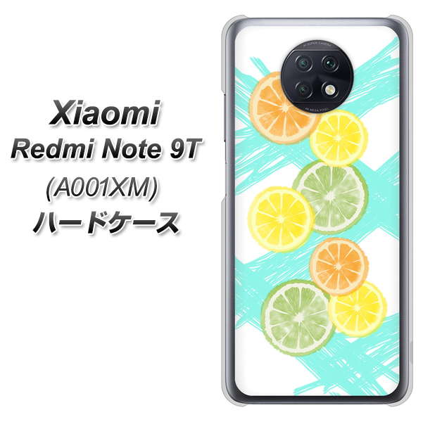 SoftBank Xiaomi(シャオミ)Redmi Note 9T A001XM 高画質仕上げ 背面印刷 ハードケース【YJ183 オレンジライム】