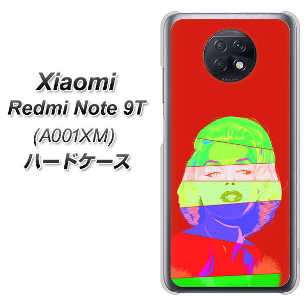 SoftBank Xiaomi(シャオミ)Redmi Note 9T A001XM 高画質仕上げ 背面印刷 ハードケース【YJ209 マリリンモンローデザイン(B)】