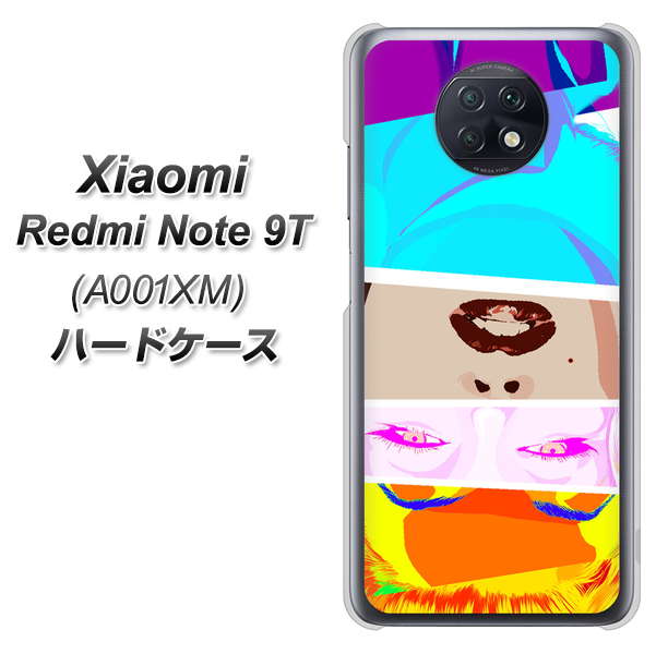 SoftBank Xiaomi(シャオミ)Redmi Note 9T A001XM 高画質仕上げ 背面印刷 ハードケース【YJ211 マリリンモンローデザイン(D)】