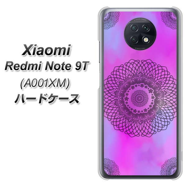 SoftBank Xiaomi（シャオミ）Redmi Note 9T A001XM 高画質仕上げ 背面印刷 ハードケース【YJ344 レース】