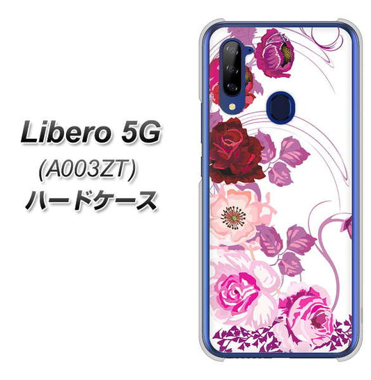 Y!mobile ZTE リベロ5G A003ZT 高画質仕上げ 背面印刷 ハードケース【116 6月のバラ】