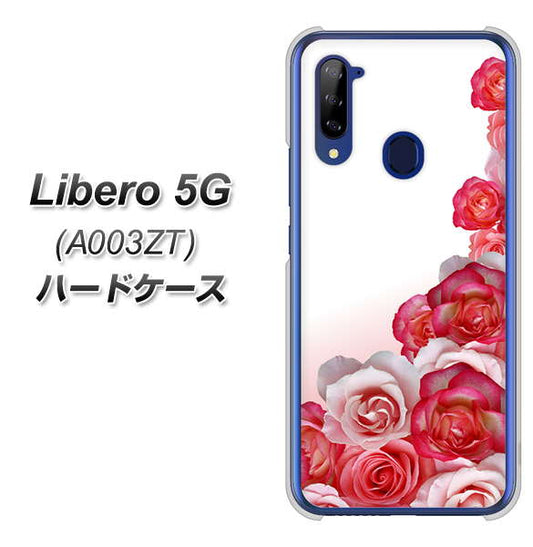 Y!mobile ZTE リベロ5G A003ZT 高画質仕上げ 背面印刷 ハードケース【299 薔薇の壁】
