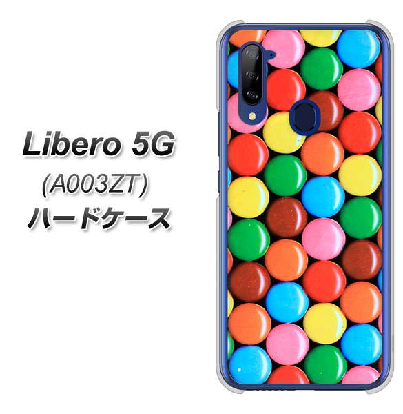 Y!mobile ZTE リベロ5G A003ZT 高画質仕上げ 背面印刷 ハードケース【448 マーブルチョコ】