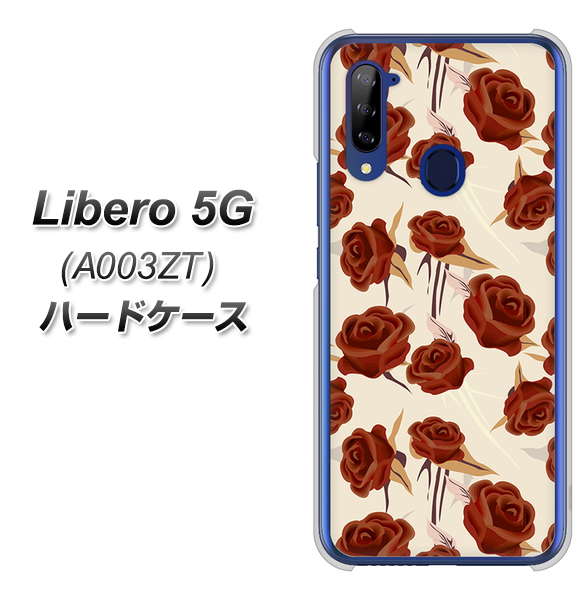 Y!mobile ZTE リベロ5G A003ZT 高画質仕上げ 背面印刷 ハードケース【1157 クラシックローズ】