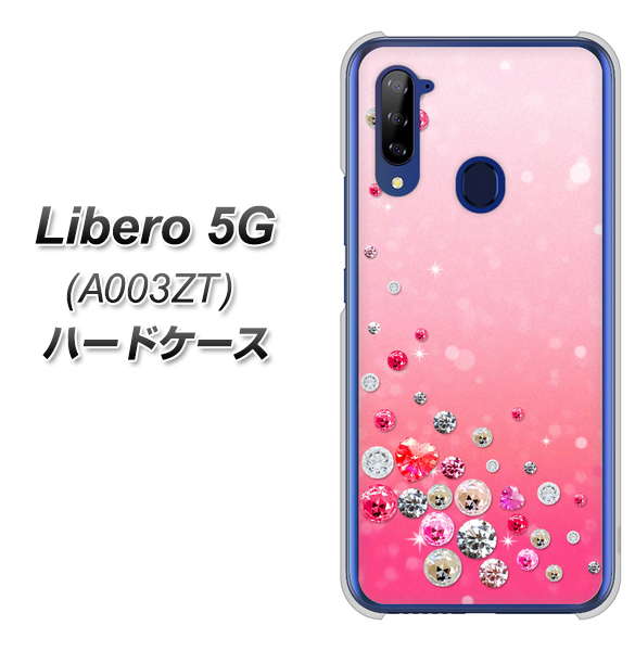 Y!mobile ZTE リベロ5G A003ZT 高画質仕上げ 背面印刷 ハードケース【SC822 スワロデコ風プリント】