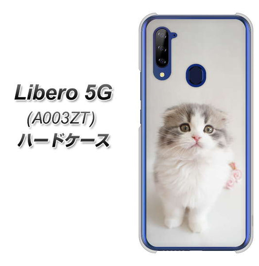 Y!mobile ZTE リベロ5G A003ZT 高画質仕上げ 背面印刷 ハードケース【VA803 まっていますネコ】