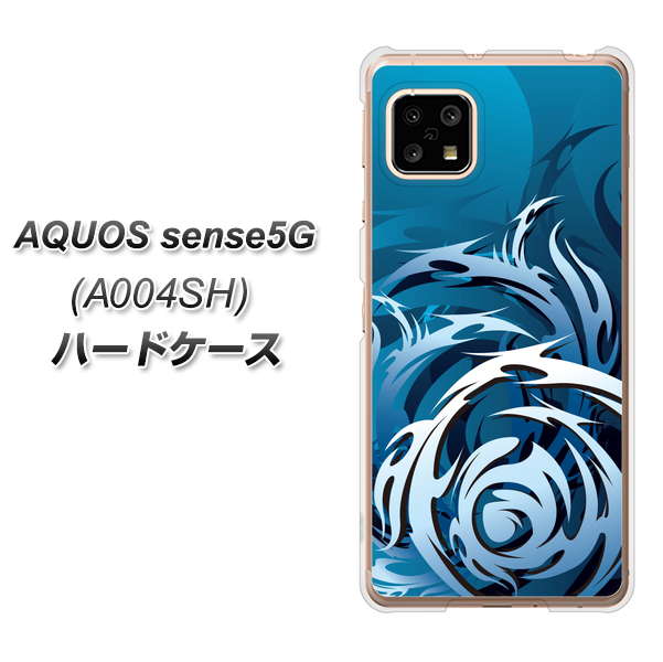 SoftBank アクオスセンス5G A004SH 高画質仕上げ 背面印刷 ハードケース【731 ドラゴンサークル】