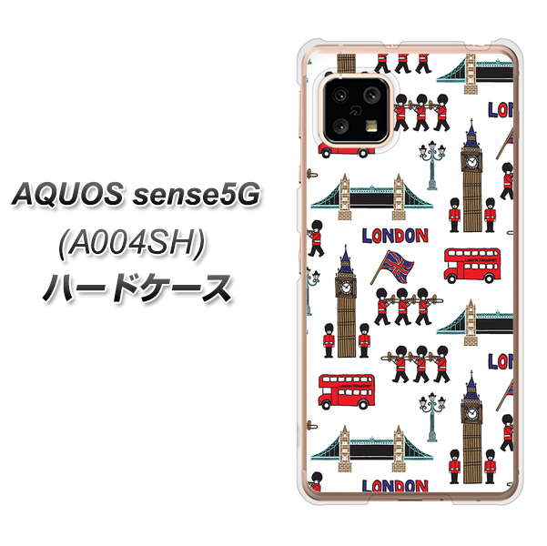 SoftBank アクオスセンス5G A004SH 高画質仕上げ 背面印刷 ハードケース【EK811 ロンドンの街】