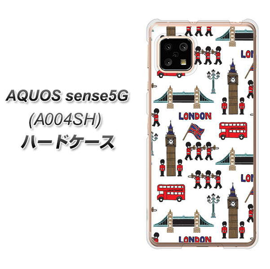 SoftBank アクオスセンス5G A004SH 高画質仕上げ 背面印刷 ハードケース【EK811 ロンドンの街】
