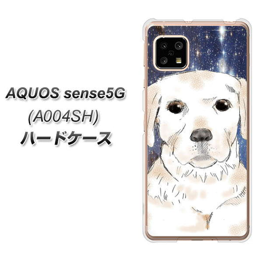 SoftBank アクオスセンス5G A004SH 高画質仕上げ 背面印刷 ハードケース【YD820 ラブラドールレトリバー01】