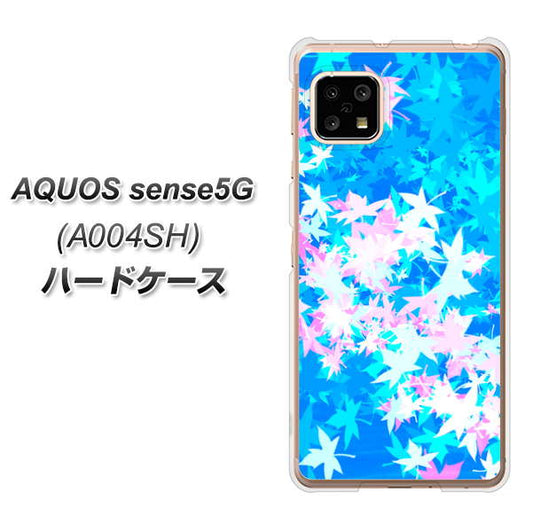 SoftBank アクオスセンス5G A004SH 高画質仕上げ 背面印刷 ハードケース【YJ290 デザインもみじ】