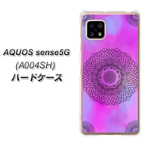 SoftBank アクオスセンス5G A004SH 高画質仕上げ 背面印刷 ハードケース【YJ344 レース】