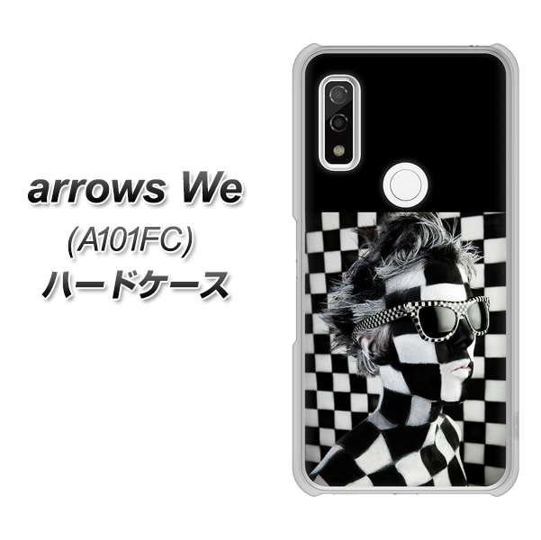 arrows We A101FC 高画質仕上げ 背面印刷 ハードケース【357 bk&wh】