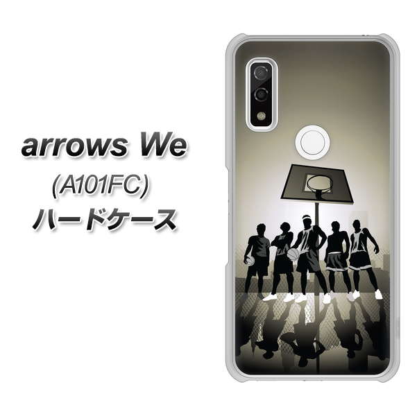 arrows We A101FC 高画質仕上げ 背面印刷 ハードケース【389 クールバスケ】