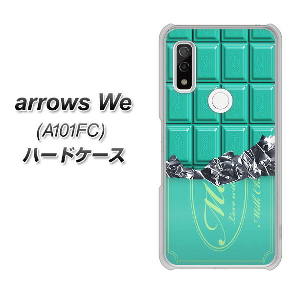 arrows We A101FC 高画質仕上げ 背面印刷 ハードケース【554 板チョコ?ミント】
