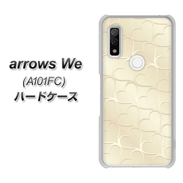 arrows We A101FC 高画質仕上げ 背面印刷 ハードケース【630 かくれハート】