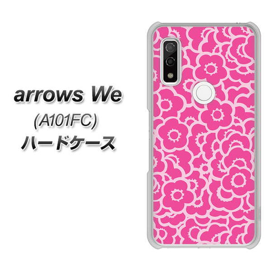 arrows We A101FC 716 ピンクフラワー ハードケース 背面印刷