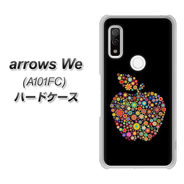 arrows We A101FC 高画質仕上げ 背面印刷 ハードケース【1195 カラフルアップル】