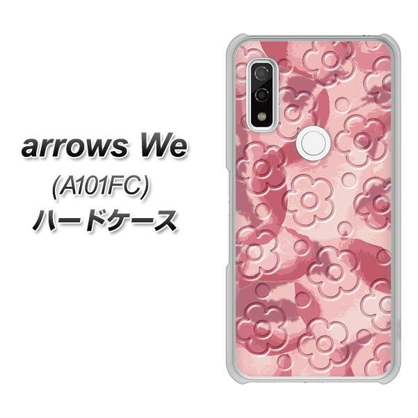 arrows We A101FC 高画質仕上げ 背面印刷 ハードケース【SC846 フラワーヴェルニ花ピンク(ローズヴェルール)】