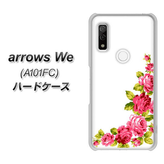 arrows We A101FC VA825 バラのフレーム(白) ハードケース 背面印刷