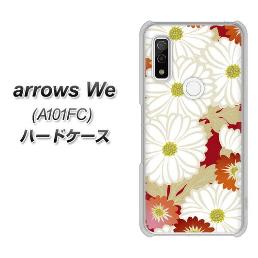 arrows We A101FC YJ322 和柄 菊 ハードケース 背面印刷