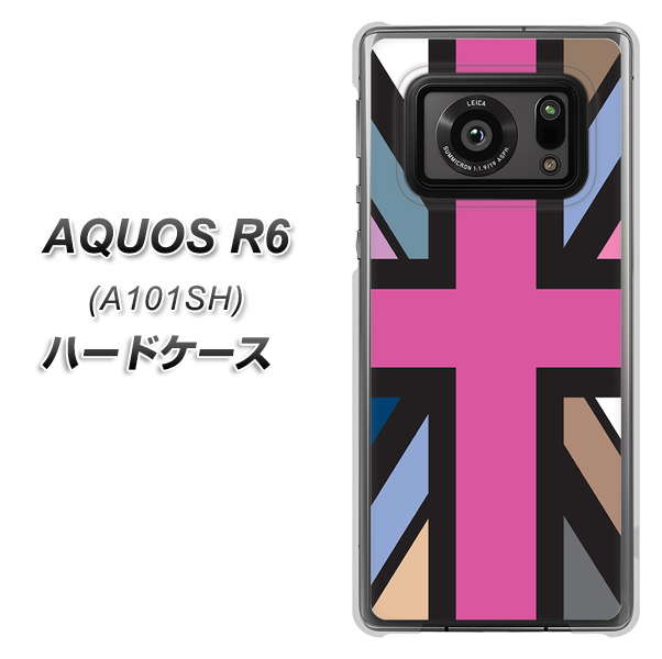 アクオスR6 A101SH 高画質仕上げ 背面印刷 ハードケース【507 ユニオンジャック デスカラー】