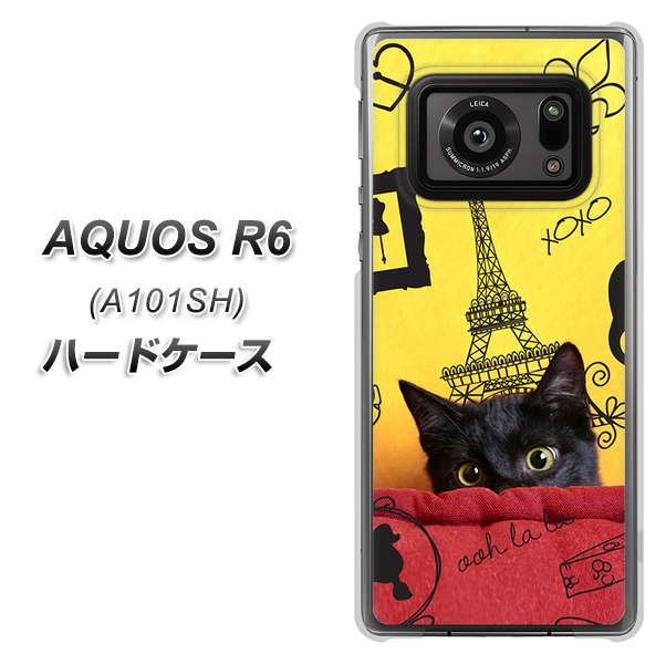 アクオスR6 A101SH 高画質仕上げ 背面印刷 ハードケース【686 パリの子猫】