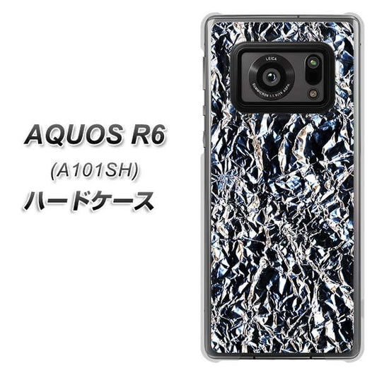 アクオスR6 A101SH 高画質仕上げ 背面印刷 ハードケース【EK835 スタイリッシュアルミシルバー】