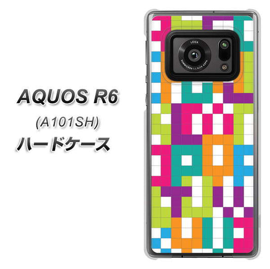 アクオスR6 A101SH 高画質仕上げ 背面印刷 ハードケース【IB916 ブロックアルファベット】