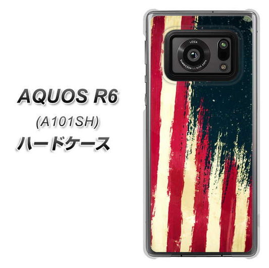 アクオスR6 A101SH 高画質仕上げ 背面印刷 ハードケース【MI805 ヴィンテージアメリカ】
