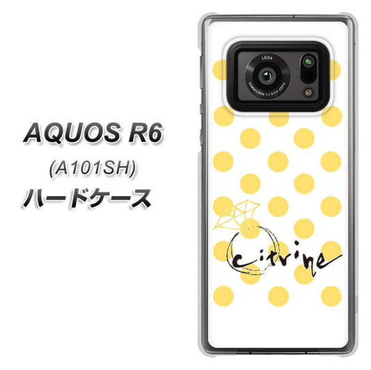 アクオスR6 A101SH 高画質仕上げ 背面印刷 ハードケース【OE820 11月シトリン】