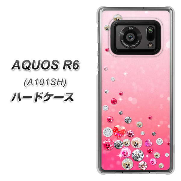 アクオスR6 A101SH 高画質仕上げ 背面印刷 ハードケース【SC822 スワロデコ風プリント】