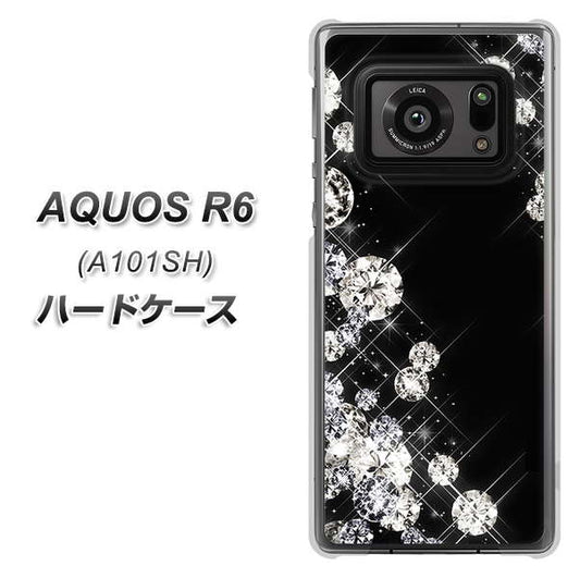 アクオスR6 A101SH 高画質仕上げ 背面印刷 ハードケース【VA871 ダイヤモンドフレーム】