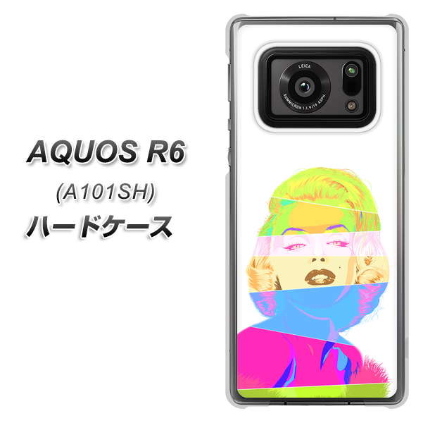 アクオスR6 A101SH 高画質仕上げ 背面印刷 ハードケース【YJ208 マリリンモンローデザイン(A)】