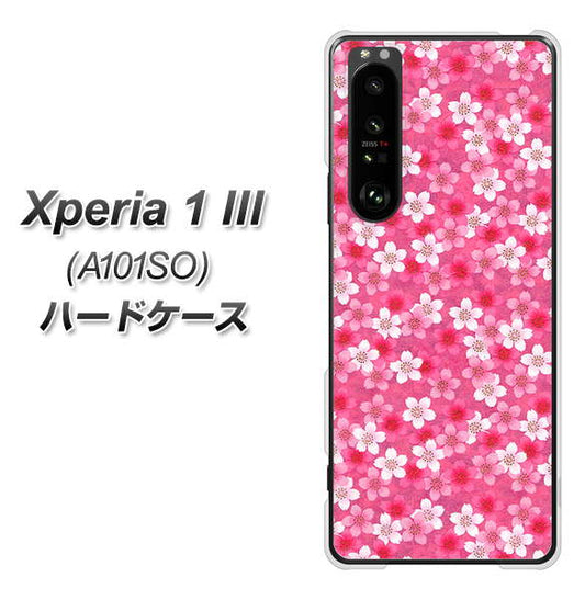 SoftBank エクスペリア1 III A101SO 高画質仕上げ 背面印刷 ハードケース【065 さくら】
