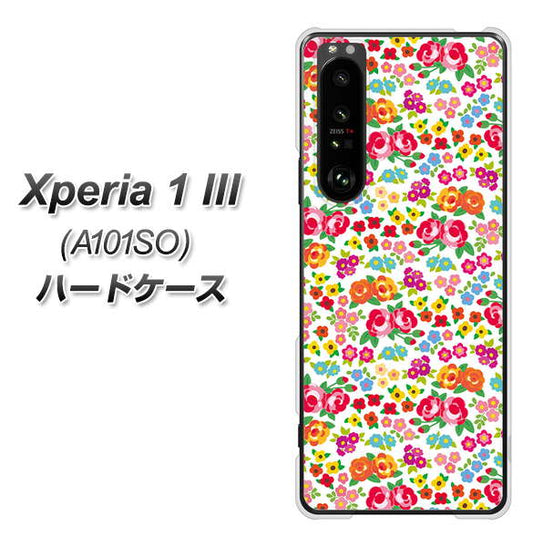 SoftBank エクスペリア1 III A101SO 高画質仕上げ 背面印刷 ハードケース【777 マイクロリバティプリントWH】