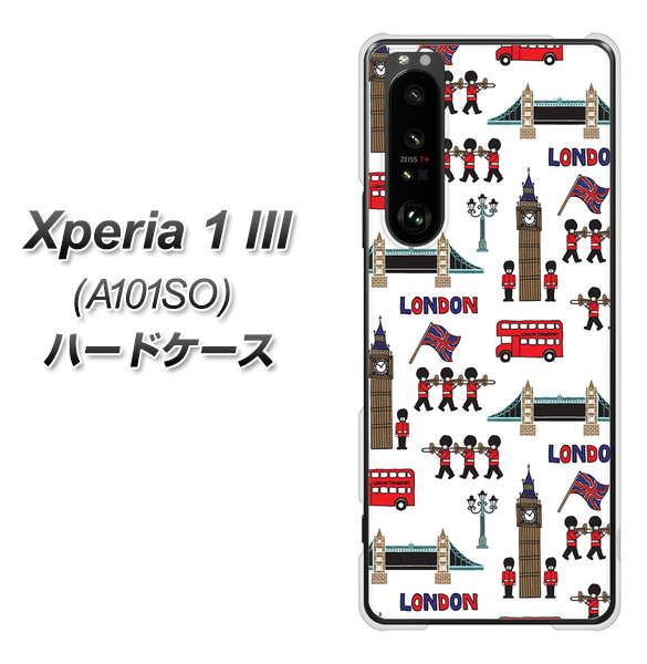 SoftBank エクスペリア1 III A101SO 高画質仕上げ 背面印刷 ハードケース【EK811 ロンドンの街】