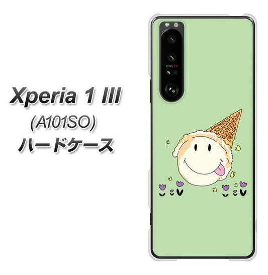 SoftBank エクスペリア1 III A101SO 高画質仕上げ 背面印刷 ハードケース【MA902 アイスクリーム】