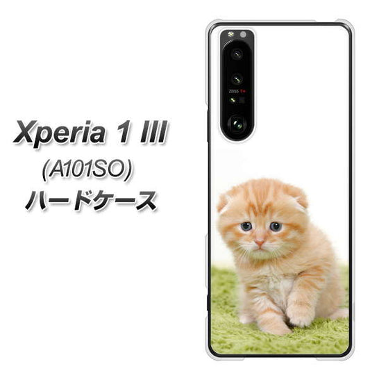 SoftBank エクスペリア1 III A101SO 高画質仕上げ 背面印刷 ハードケース【VA802 ネコこっそり】