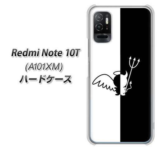 Redmi Note 10T A101XM SoftBank 高画質仕上げ 背面印刷 ハードケース【027 ハーフデビット】