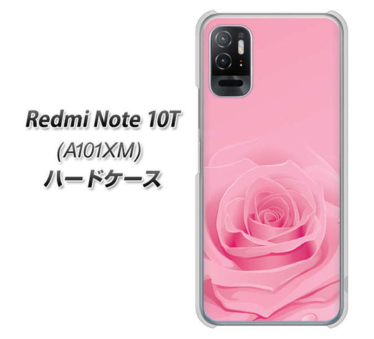 Redmi Note 10T A101XM SoftBank 高画質仕上げ 背面印刷 ハードケース【401 ピンクのバラ】