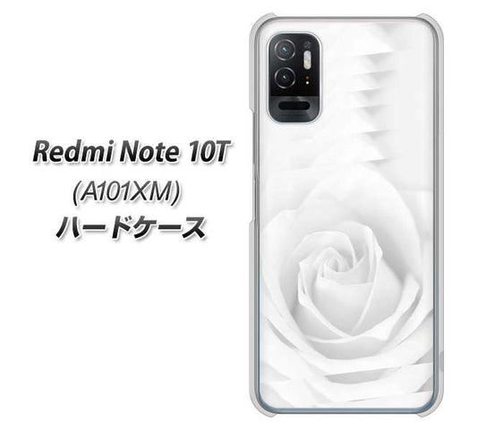 Redmi Note 10T A101XM SoftBank 高画質仕上げ 背面印刷 ハードケース【402 ホワイトＲｏｓｅ】