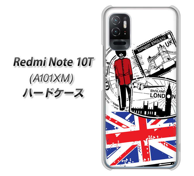 Redmi Note 10T A101XM SoftBank 高画質仕上げ 背面印刷 ハードケース【574 LONDON】