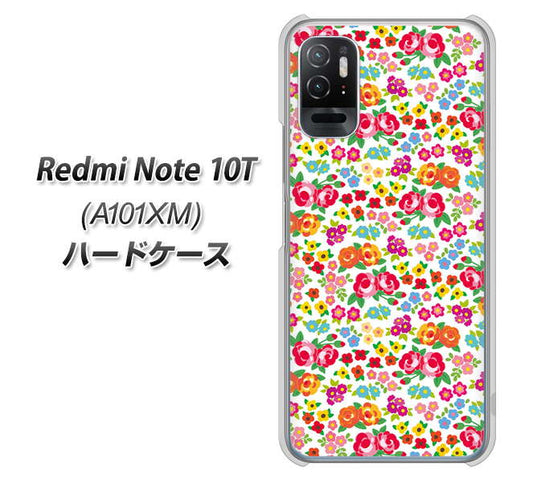 Redmi Note 10T A101XM SoftBank 高画質仕上げ 背面印刷 ハードケース【777 マイクロリバティプリントWH】